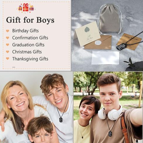 ORISPRE To My Son/Grandson/Teens Graduation Gifts Always Remember You are Braver Than You Believe Necklace for Men in Saudi Arabia