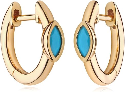 MYEARS Women Huggie Earrings Gold Hoop 14K Gold Filled Small Simple Hypoallergenic Everyday Jewelry in Kuwait