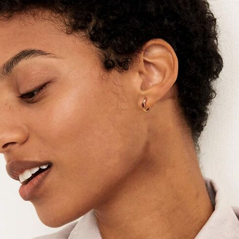 MYEARS Women Huggie Earrings Gold Hoop 14K Gold Filled Small Simple Hypoallergenic Everyday Jewelry in Kuwait