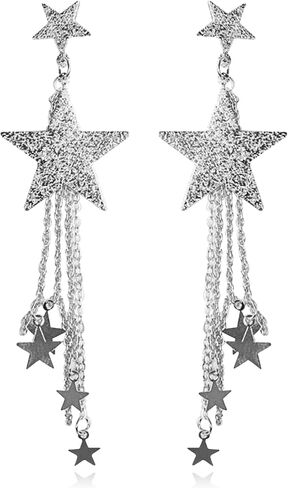 Star Dangle Earrings for Women Lasel Star Sequin Earrings for Girls Dazzling Star Tassel Earrings Pearl Stud Earrings for Summer Concert Earrings in Kuwait