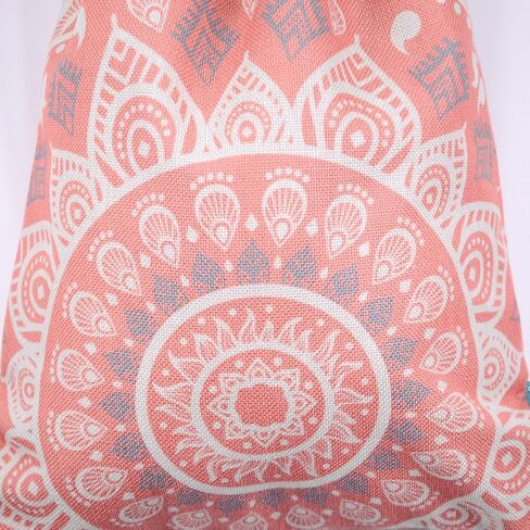 Miomao Drawstring Backpack Mandala Style String Bag Canvas Beach Sport Daypack in Kuwait
