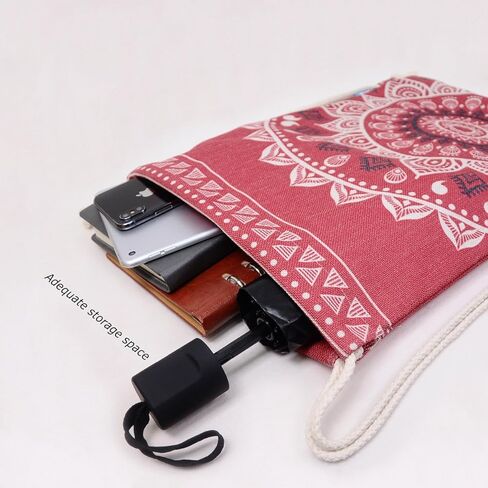 Miomao حقيبة ظهر برباط على طراز ماندالا حقيبة قماشية رياضية للشاطئ Daypack in Kuwait