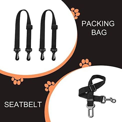 Femuar Dog Car Seat Cover with Storage Pockets Mesh Visual Window, Waterproof Nonslip , Heavy Duty Scratchproof Pet Dog Back Seat Cover Hammock for Cars Trucks and SUVs in Saudi Arabia