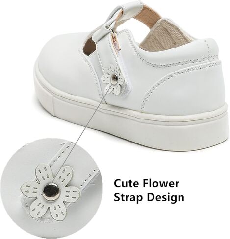 DADAWEN Girls Cute Mary Jane Flats School Uniform Shoes Comfort Sneakers (Toddler/Little Kid/Big Kid) in Kuwait