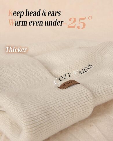 FURTALK Beanie Hats for Women Men Fleece Lined Winter Hats Soft Warm Womens Beanies for Winter in Kuwait