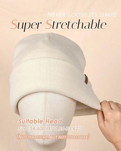 FURTALK Beanie Hats for Women Men Fleece Lined Winter Hats Soft Warm Womens Beanies for Winter in Kuwait