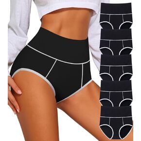 Annenmy Women's Underwear Cotton Tummy Control C Section Panties Soft Ladies High Waisted Briefs Plus Size