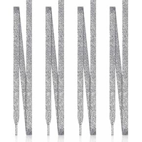 MOTZU 2 زوج من أربطة الأحذية المسطحة اللامعة مقاس 45 بوصة للأحذية الرياضية المصنوعة من القماش، أربطة أحذية لامعة لامعة لأحذية الأطفال in Kuwait