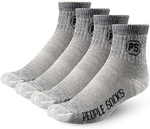 جوارب People Socks للرجال والنساء من صوف ميرينو 4 أزواج 71% ممتاز مع دعم للقوس صنع في الولايات المتحدة الأمريكية in Kuwait