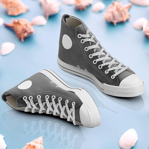 MOTZU 2 زوج من أربطة الأحذية المسطحة اللامعة مقاس 45 بوصة للأحذية الرياضية المصنوعة من القماش، أربطة أحذية لامعة لامعة لأحذية الأطفال in Kuwait