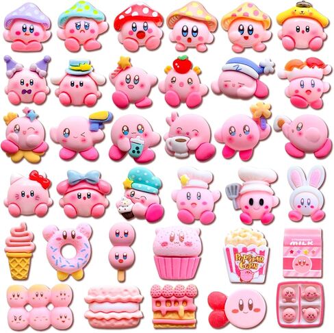 35PCS Cartoon Shoes Decoration Charms for Croc Clog Decoration, Cute Cartoon Charms Accessories for Kids Girls Boys Party Favor in Saudi Arabia