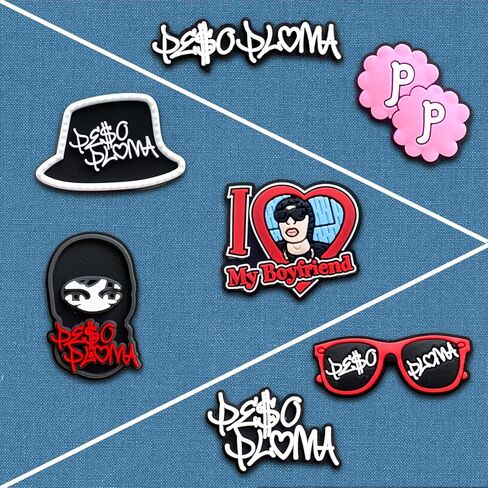 20 حلية للاحذية من زالدريتشاستا للصنادل والاساور والمعصم، دلايات مغني الراب اللاتيني للمراهقين والبالغين هدايا الحفلات، معدن غير ثمين، بدون احجار كريمة, معدن, بدون الأحجار الكريمة in Kuwait