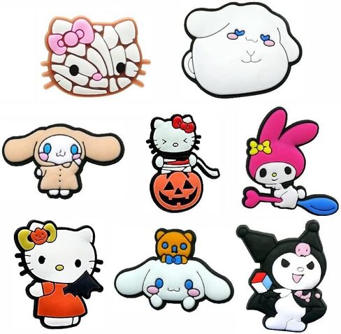 26 قطعة من تعليقات كروكس للبنات، صنادل كلوج وسوار معصم، اكسسوارات للاطفال الاولاد والبنات والرجال والنساء، هدايا حفلات الكريسماس in Kuwait