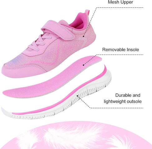 SPR&JOY Boys Girls Slip On Sneakers, Tennis Shoes for Girls Boys, Running Lightweight Breathable Sneaker, Schools Outdoor Kids Shoe in Saudi Arabia