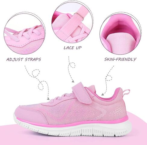 SPR&JOY Boys Girls Slip On Sneakers, Tennis Shoes for Girls Boys, Running Lightweight Breathable Sneaker, Schools Outdoor Kids Shoe in Saudi Arabia