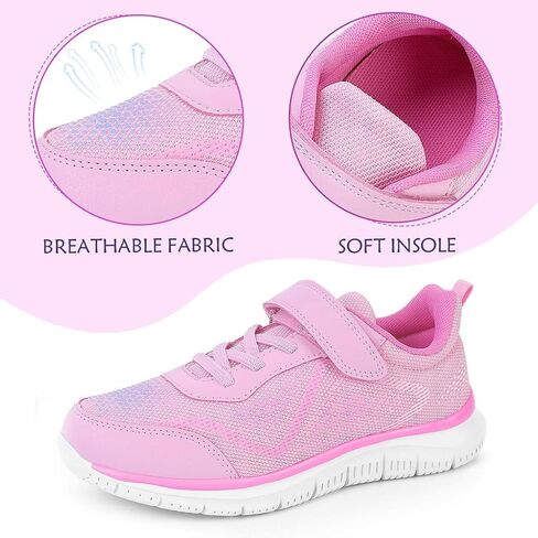SPR&JOY Boys Girls Slip On Sneakers, Tennis Shoes for Girls Boys, Running Lightweight Breathable Sneaker, Schools Outdoor Kids Shoe in Saudi Arabia