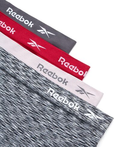 ملابس داخلية نسائية من Reebok - سراويل داخلية قصيرة بدون خياطة عالية الخصر مقاس كبير (4 عبوات) in Kuwait