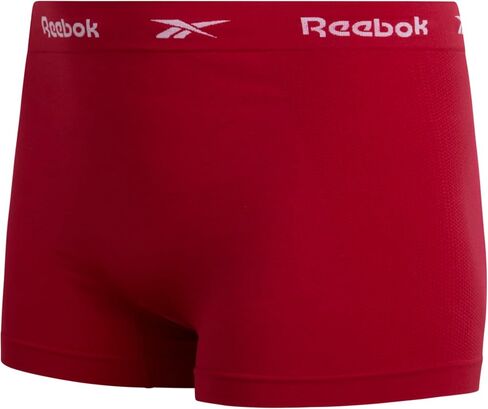 ملابس داخلية نسائية من Reebok - سراويل داخلية قصيرة بدون خياطة عالية الخصر مقاس كبير (4 عبوات) in Kuwait