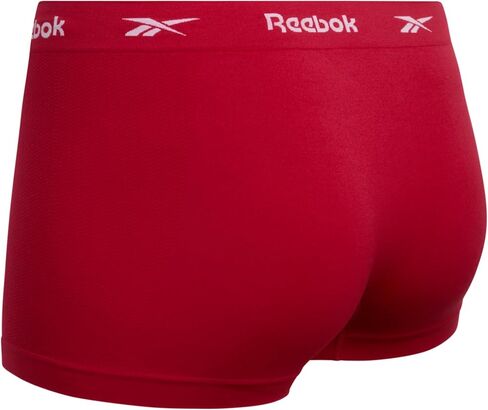 ملابس داخلية نسائية من Reebok - سراويل داخلية قصيرة بدون خياطة عالية الخصر مقاس كبير (4 عبوات) in Kuwait