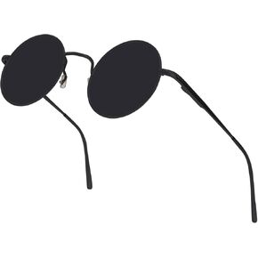 SunnyPro Retro Round Sunglasses Small Colored Lens Hippie Glasses