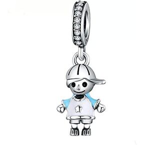 ABAOLA Boy OR Girl Dangle 925 Sterling Silver Child Charm Beads for Fashion Charms Bracelet & Necklace in Saudi Arabia