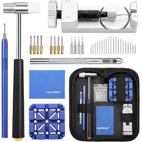 ايفينترونيك مجموعة ادوات ازالة حلقات الساعة، مجموعة ادوات سوار الساعة، مجموعة ادوات قضيب زنبركي لاستبدال سوار الساعة، اداة ازالة دبوس الساعة لتعديل سوار الساعة in Kuwait