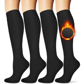جوارب BLONGW الدافئة للنساء (ارتفاع الركبة) جوارب حرارية للشتاء والجري والمشي لمسافات طويلة والهدايا والجوارب السميكة للطقس البارد in Kuwait