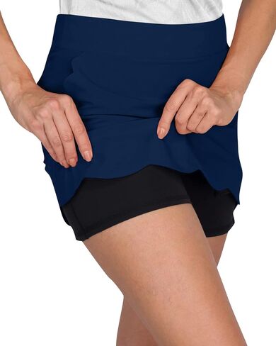 Scallop Golf Skort for Women - Dry Fit 4-Way Stretch Golf Skirt - Moisture Wicking, Anti-Odor Technology, UPF50+ Protection in Kuwait