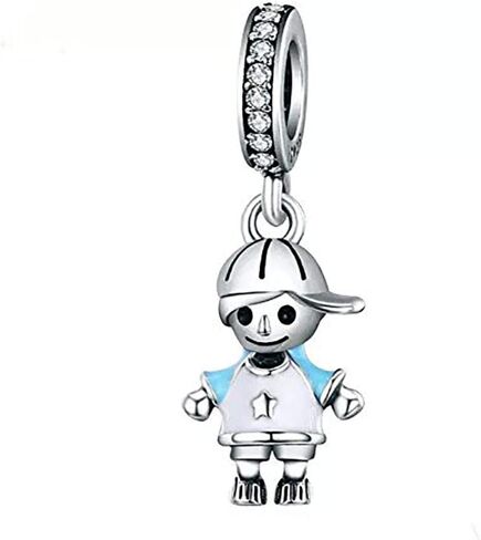 ABAOLA Boy OR Girl Dangle 925 Sterling Silver Child Charm Beads for Fashion Charms Bracelet & Necklace in Kuwait