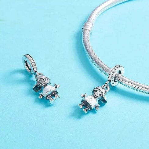 ABAOLA Boy OR Girl Dangle 925 Sterling Silver Child Charm Beads for Fashion Charms Bracelet & Necklace in Kuwait