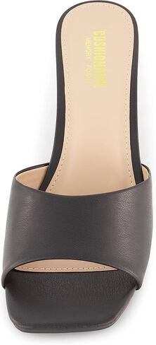 CUSHIONAIRE Evie Kitten Heel Sandals for Women, Slip On One Band Dress Sandals with Memory Foam, Wide Widths and 3 Inch Heel in Saudi Arabia