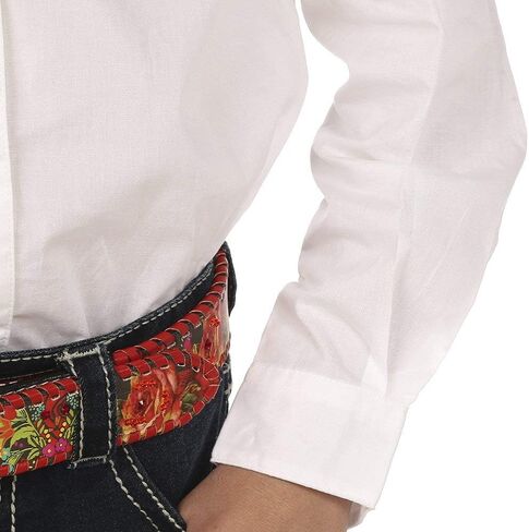 قميص Wrangler للفتيات بأكمام طويلة وجيبين بغطاء قلاب in Kuwait