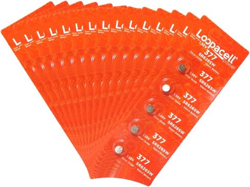 Loopacell 377/376 / SR626W / SR626SW / ساعة أكسيد الفضة 10 بطاريات in Saudi Arabia