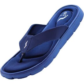 NORTY Casual Memory Foam Flip Flop Summer Sandals Men - Indoor Slippers, Shower Shoes, and Beach Flip Flops for Men - Medium Width