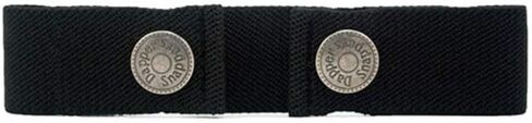 Dapper Snappers Made in USA Original Toddler Adjustable Belt-Black in Saudi Arabia