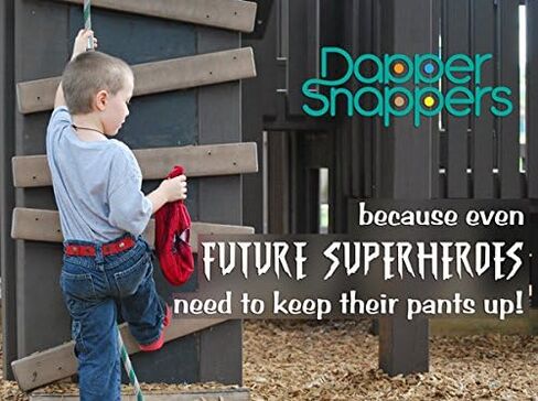 Dapper Snappers Made in USA Original Toddler Adjustable Belt-Black in Saudi Arabia