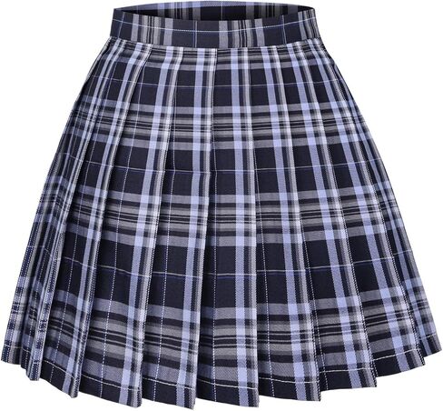 Women's High Waist Pleated Cosplay Cheer Skirt Mini School Tennis Skirts Thanksgiving Day Christmas Skirt in Saudi Arabia
