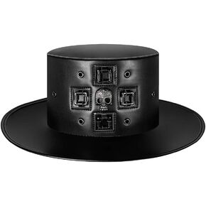 قبعة دانيال جي Steampunk الجلدية للطاعون الطبيب، فستان الساحر الأسود، لحفلات الأزياء التنكرية in Kuwait