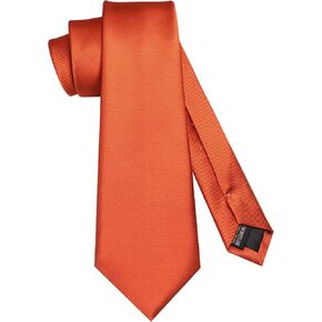 JEMYGINS Mens Solid Color 7cm Silk Tie for Business and Wedding in Saudi Arabia