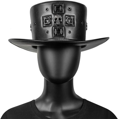 قبعة دانيال جي Steampunk الجلدية للطاعون الطبيب، فستان الساحر الأسود، لحفلات الأزياء التنكرية in Saudi Arabia