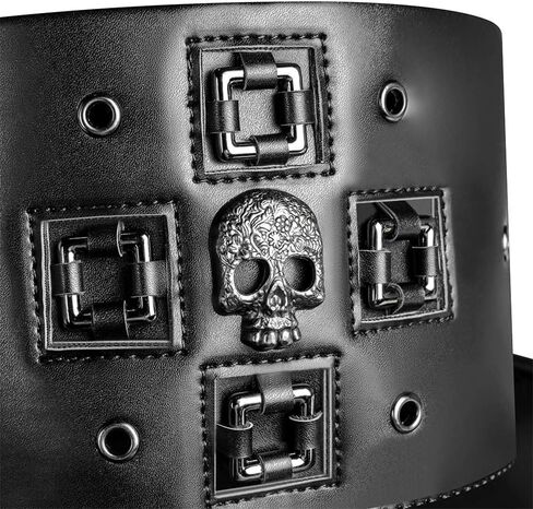 قبعة دانيال جي Steampunk الجلدية للطاعون الطبيب، فستان الساحر الأسود، لحفلات الأزياء التنكرية in Saudi Arabia