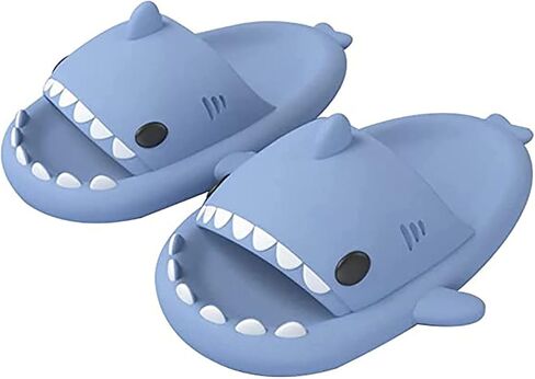 ROATNOSA Shark Couple Slippers,Non-Slip and Soft Cloud Shark Slides Adult,Summer Beach Open Toe Shower Sandals for Women Men in Saudi Arabia