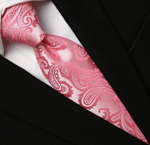 KissTies Mens Paisley Tie And Pocket Square Necktie Sets in Saudi Arabia