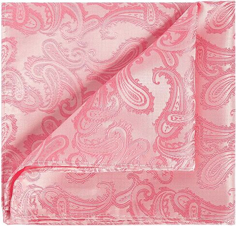 KissTies Mens Paisley Tie And Pocket Square Necktie Sets in Saudi Arabia