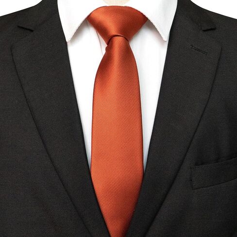 JEMYGINS Mens Solid Color 7cm Silk Tie for Business and Wedding in Kuwait