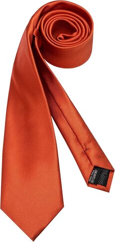 JEMYGINS Mens Solid Color 7cm Silk Tie for Business and Wedding in Kuwait