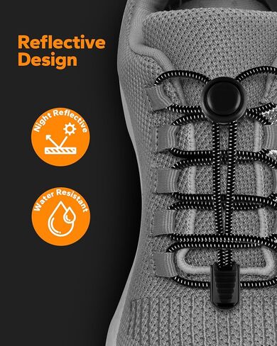 اربطة احذية مرنة من يالو (عبوة من 3 قطع)، اربطة احذية مرنة للاحذية الرياضية للبالغين، اربطة احذية بدون ربط للبالغين والاطفال، مقاس واحد يناسب جميع اربطة الاحذية المرنة، اربطة للاحذية الرياضية بدون in Kuwait