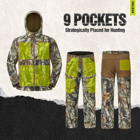TIDEWE Hunting Clothes (Next Camo G2, XL) & Hunting Backpack in Saudi Arabia