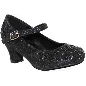 TRENDSUP Kids Sparkling Mary Jane Rhinestone Glitter Formal Dress Low Heel Pumps in Saudi Arabia