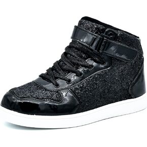 Wooowyet Glitter Shoes Kids High Top Sneakers for Boys Girls Gift Party Birthday Christmas Halloween
